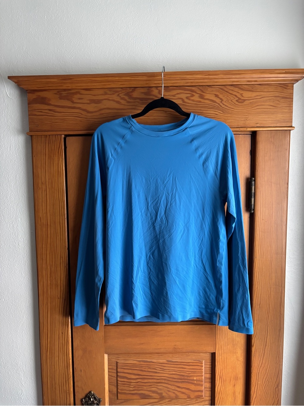 Alo Blue Long Sleeve Shirt Size Small